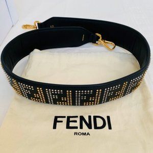 Fendi Handbag Black Shoulder Strap